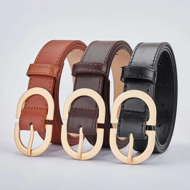 105cm Female Fashion Belt Simple Metal