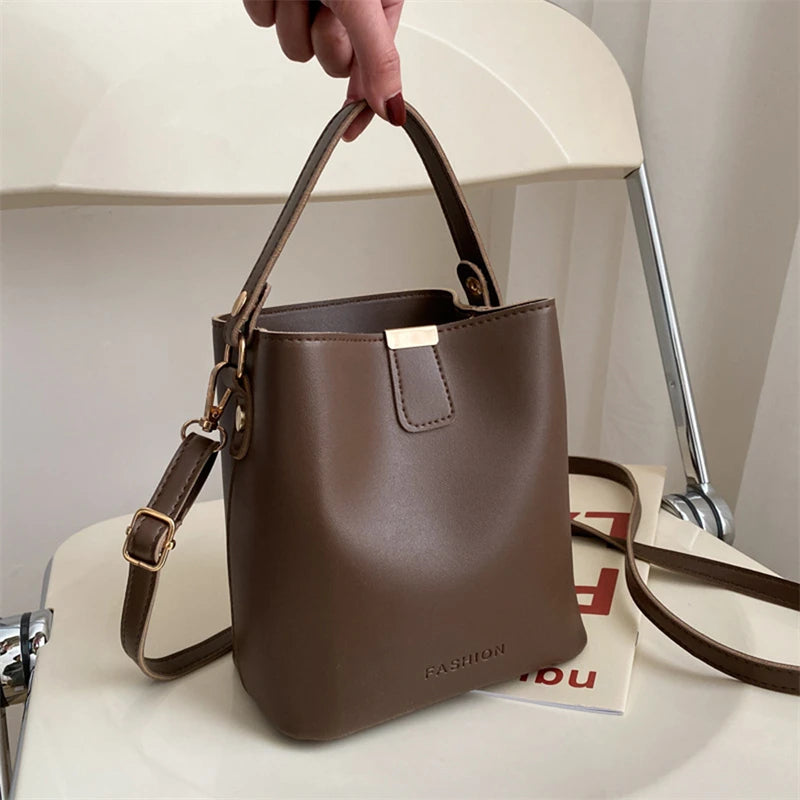 Women Bucket Shoulder Bag Crossbody Handbag