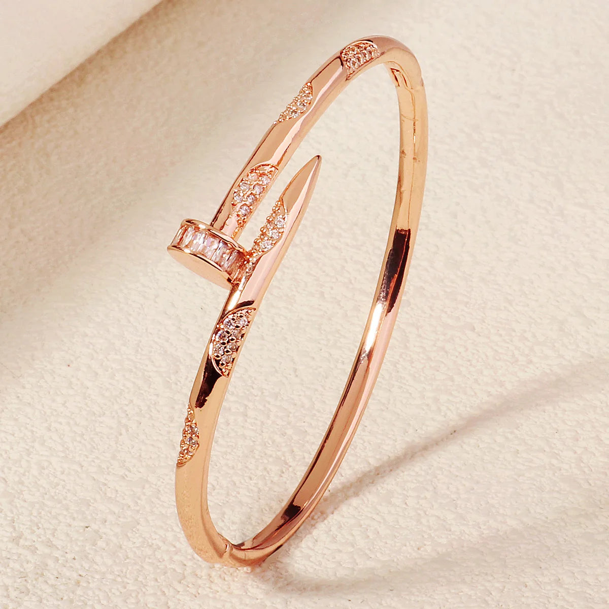 Copper With Zirconium Opening Female Simple Trendy Bracelet