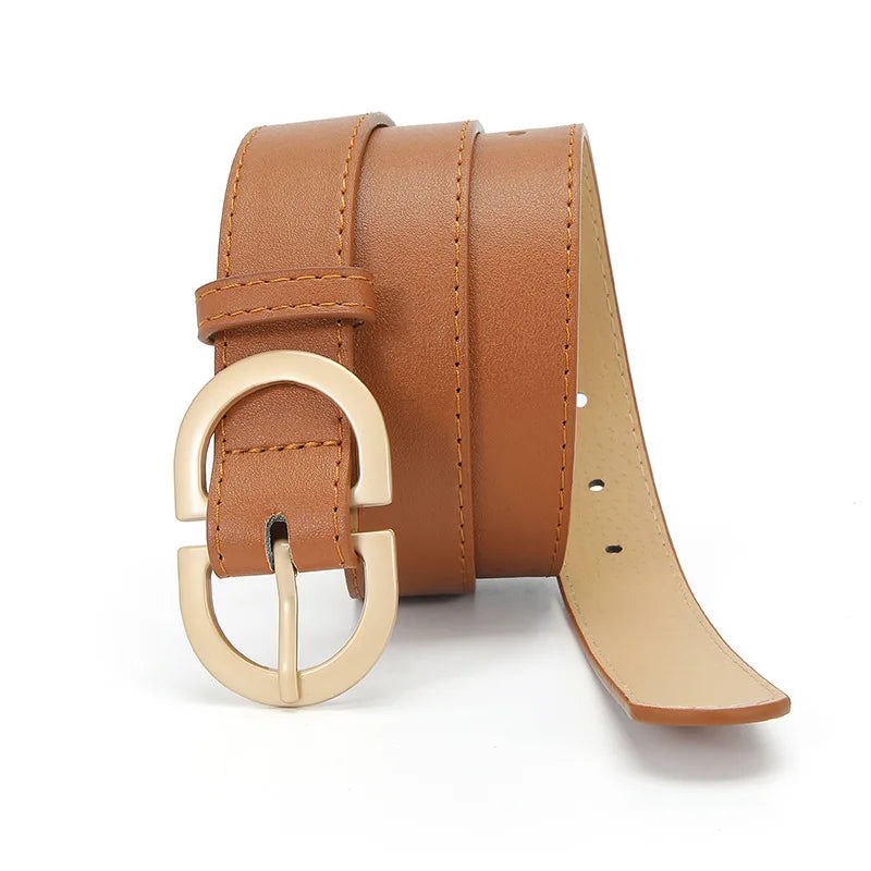 105cm Female Fashion Belt Simple Metal