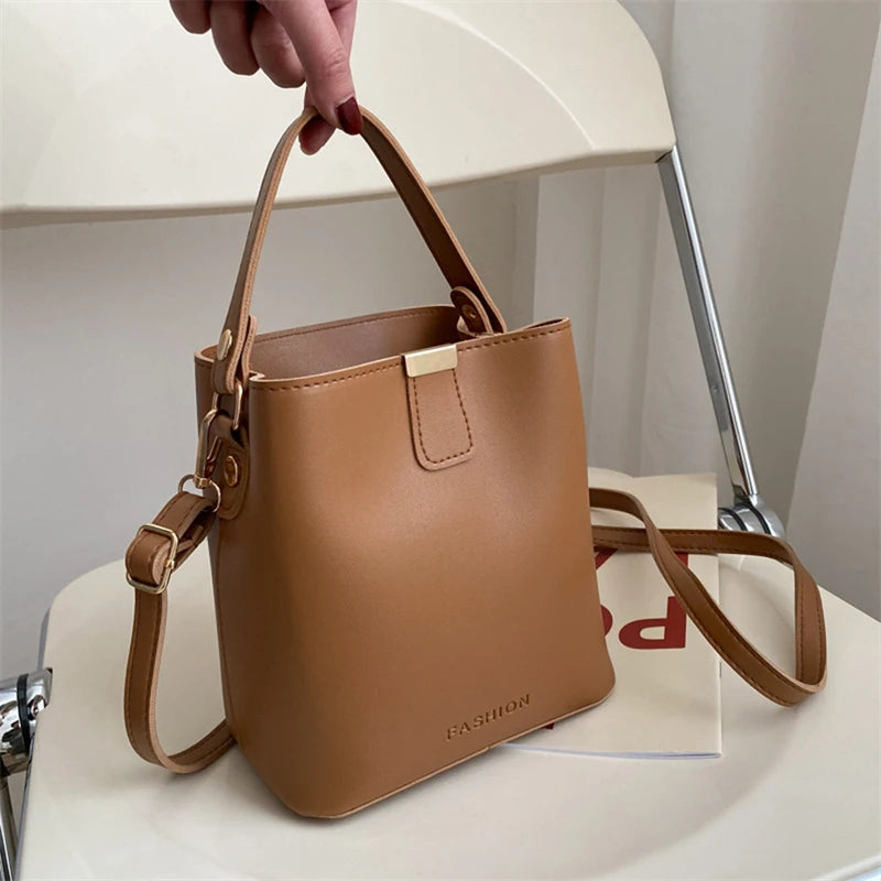 Women Bucket Shoulder Bag Crossbody Handbag