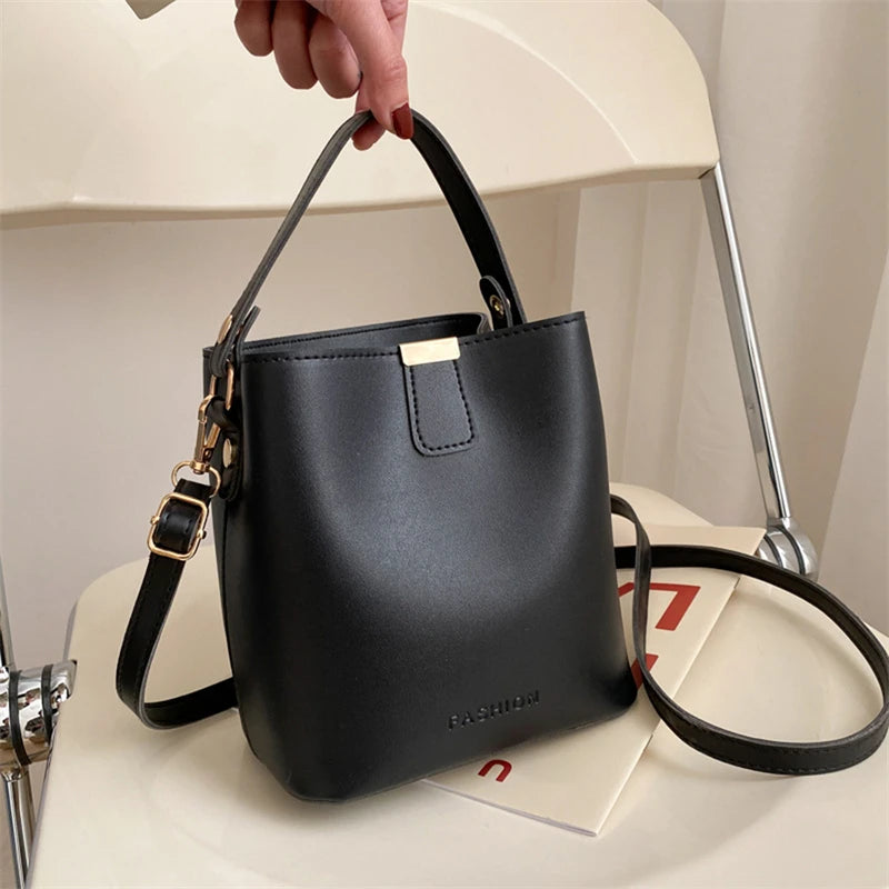 Women Bucket Shoulder Bag Crossbody Handbag